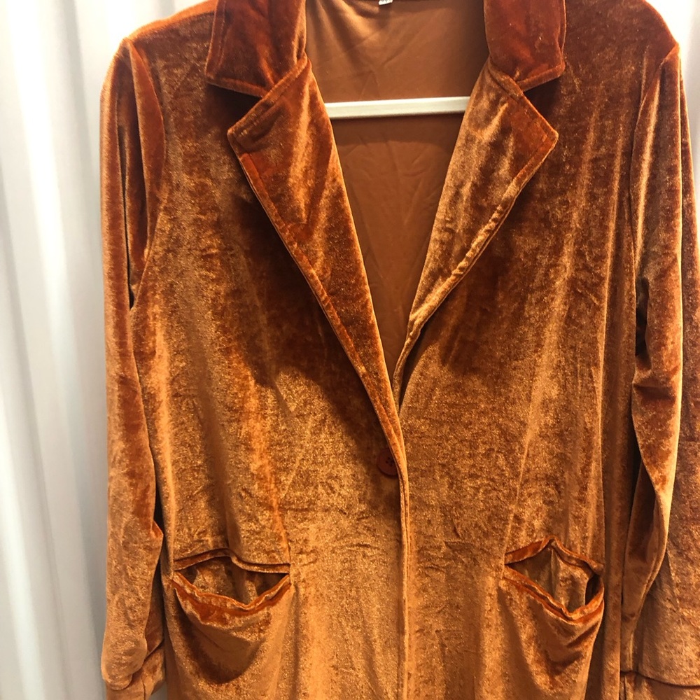Burnt orange Duster jacket 3XL - Picture 3 of 3